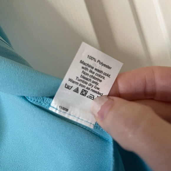 J. Crew flutter sleeve button blouse in light blue, size 0 - Picture 2 of 8